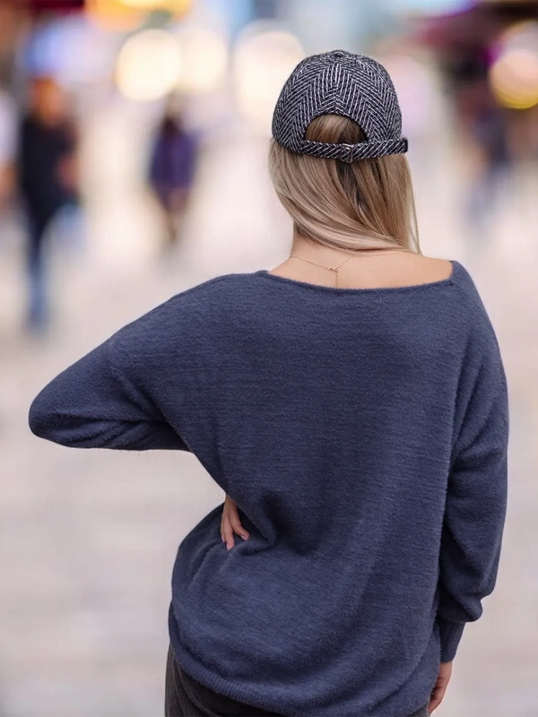 SWETER DAMSKI OMENA 142421-GRAFITOWY