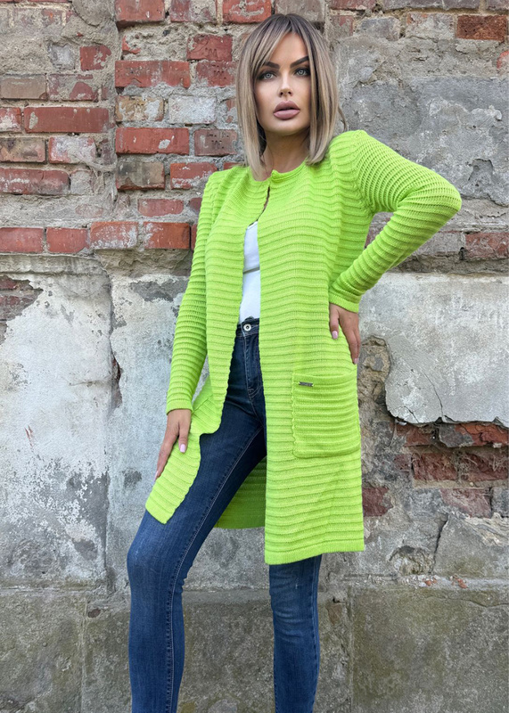 Women's Loko lime striped coat
