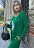 Women's Loko green striped coat