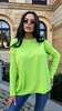 Loose sweater Amber lime green