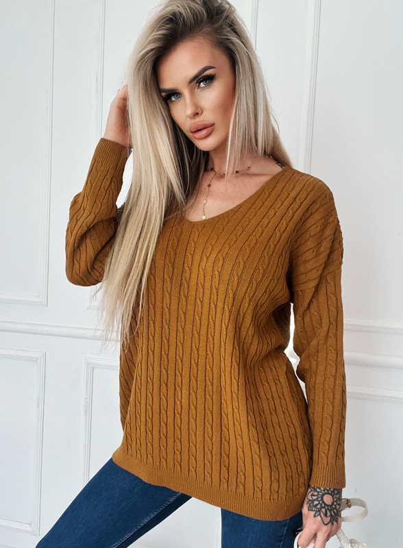 Cable Knit Sweater Iga 10109