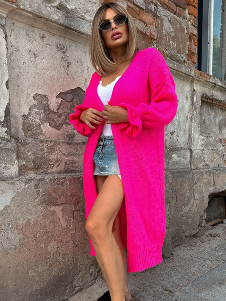 KARDIGAN Z OZDOBNYMI RĘKAWAMI TEMPRA 12416