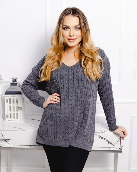 Sweter w Warkocze Iga 10109