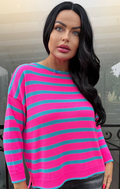 Sweter w paski Diora 102523