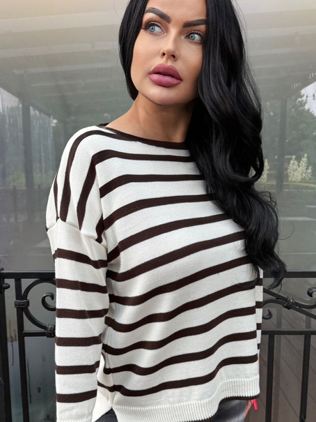 Sweter w paski Diora 102523